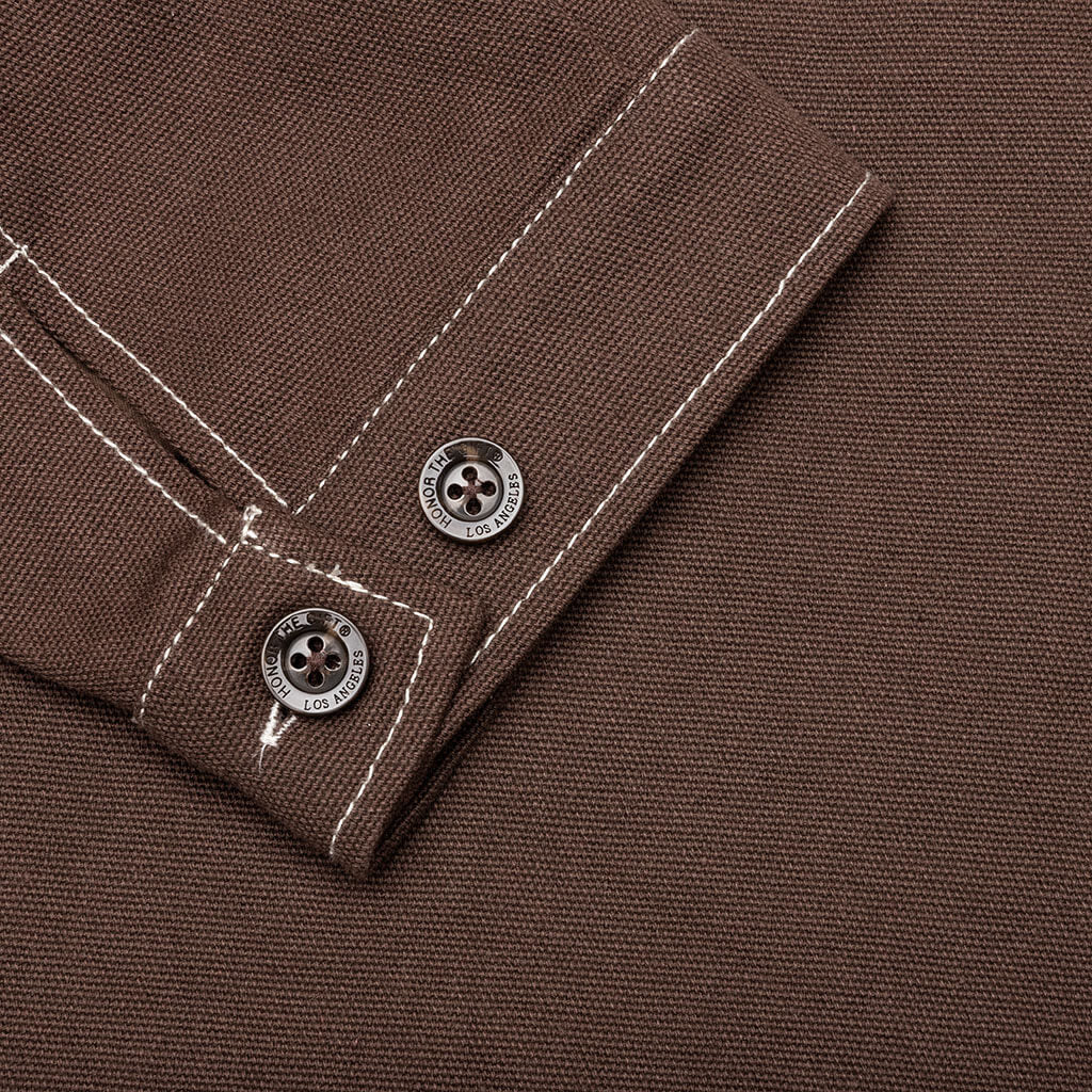 Script Carpenter Jacket - Brown
