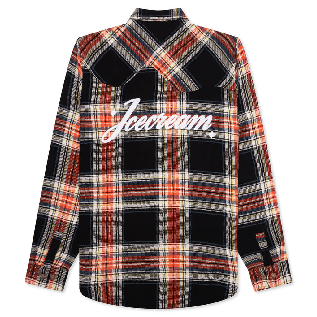 Script L/S Woven - Plaid