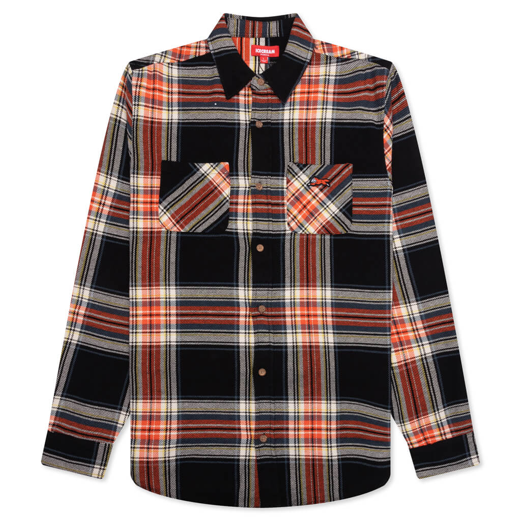 Script L/S Woven - Plaid