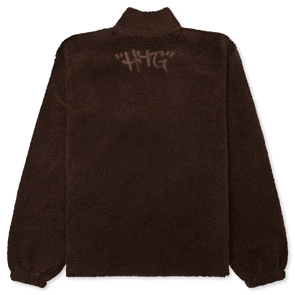 Script Sherpa Pullover - Brown