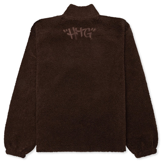 Script Sherpa Pullover - Brown