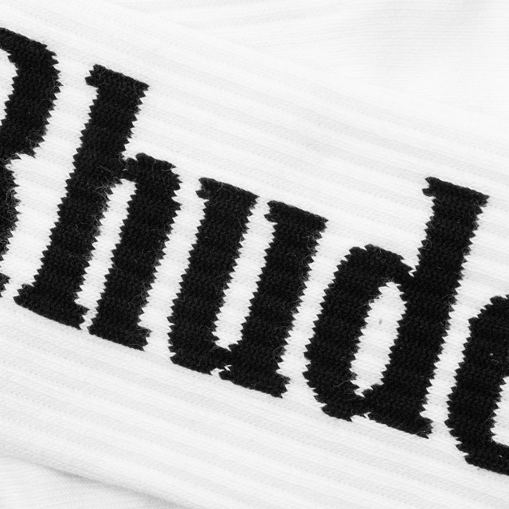 Script Sock - White/Black