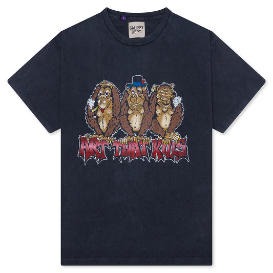 See No Evil Tee - Vintage Black