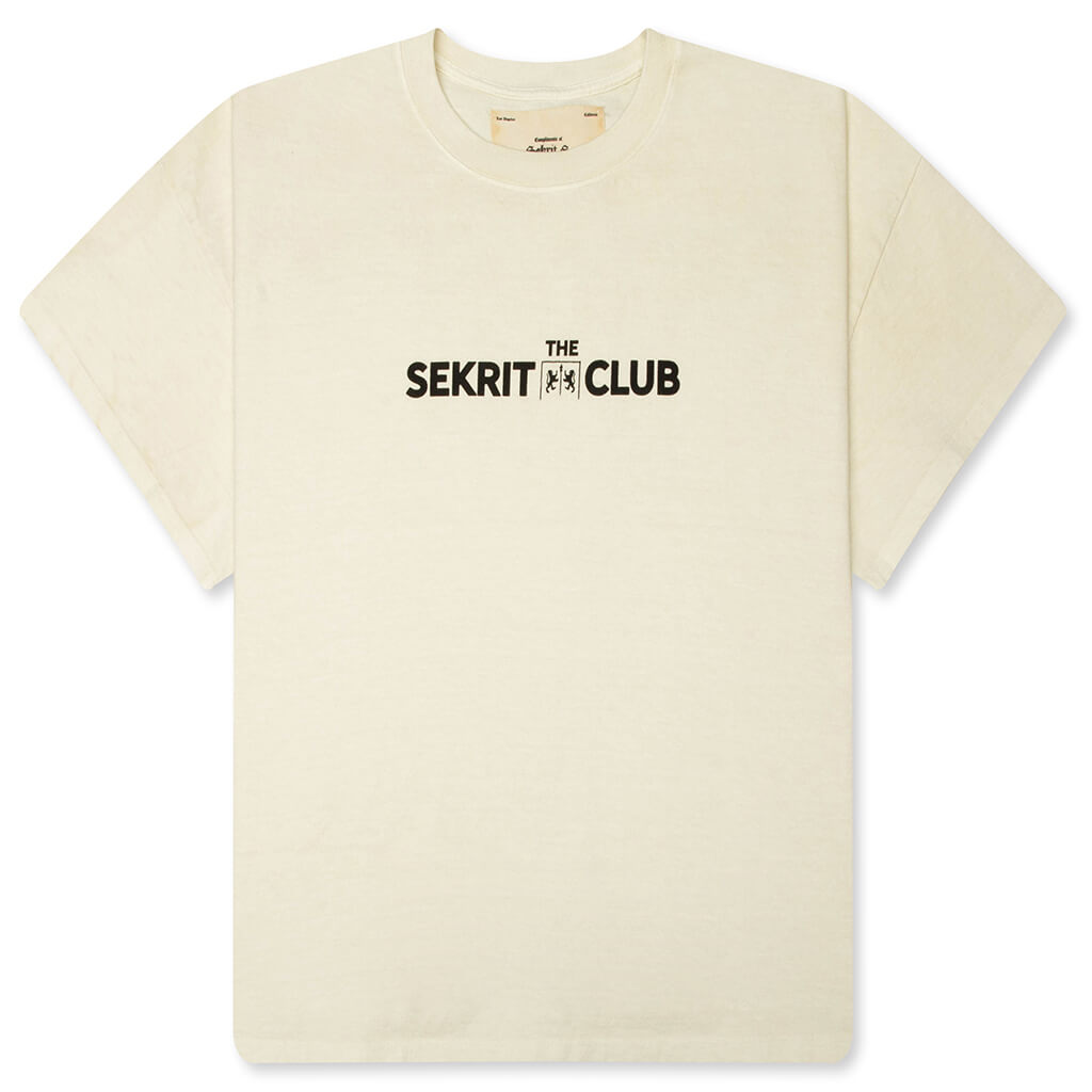 SEKRIT Club T-Shirt - Dirty White