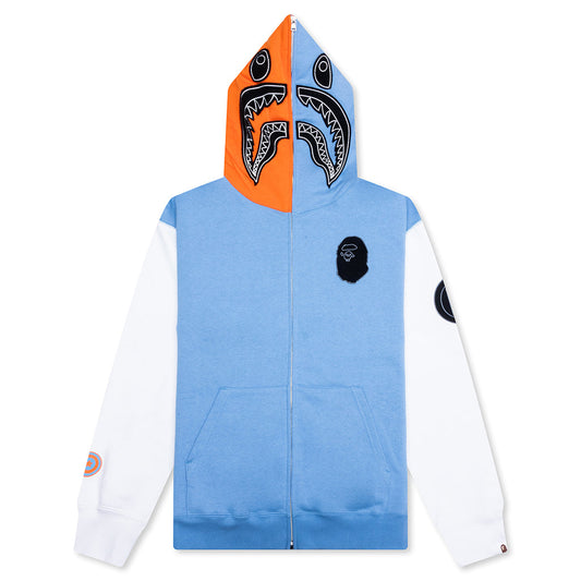 Shark Full Zip Hoodie Indonesia - Blue