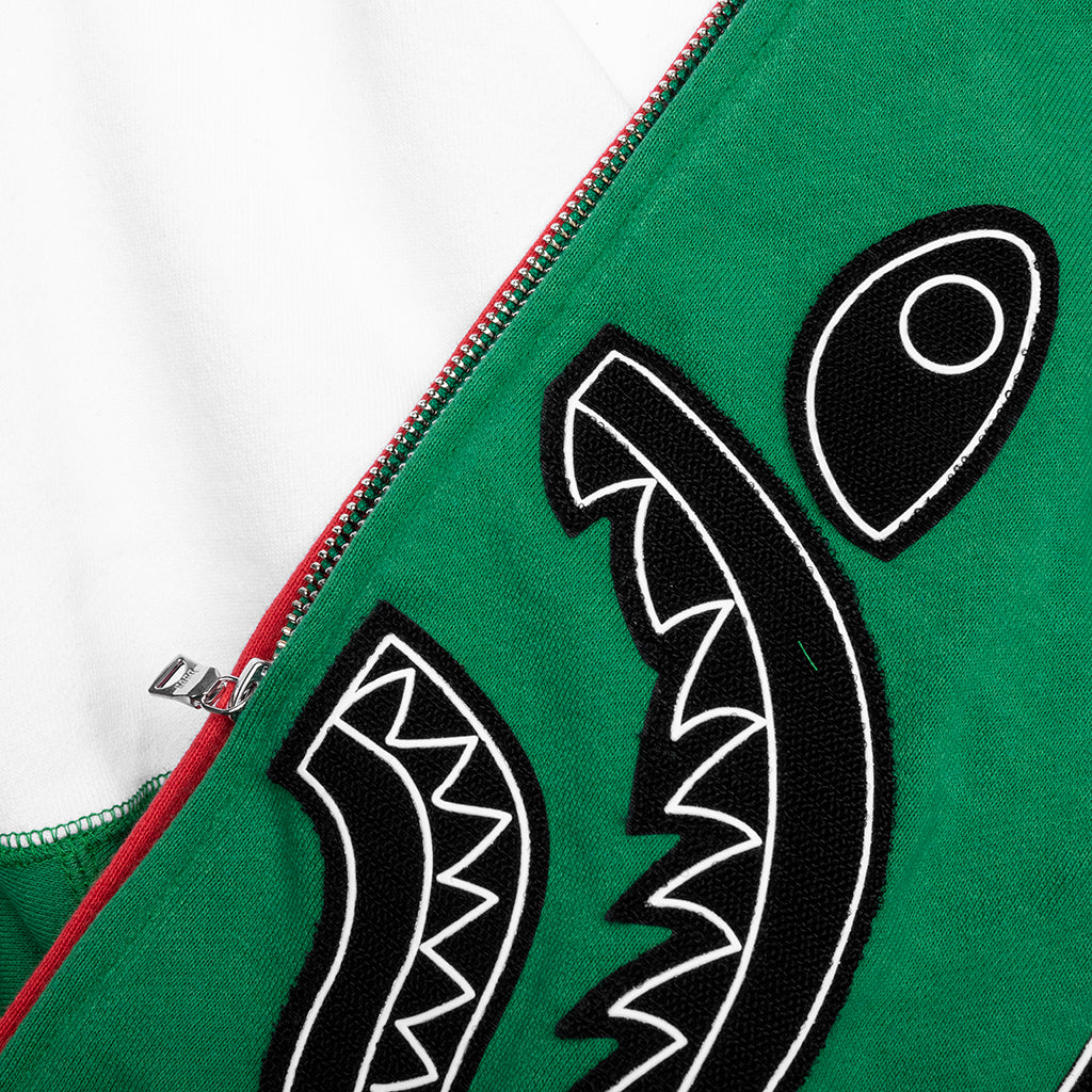 Shark Full Zip Hoodie Italy - Green