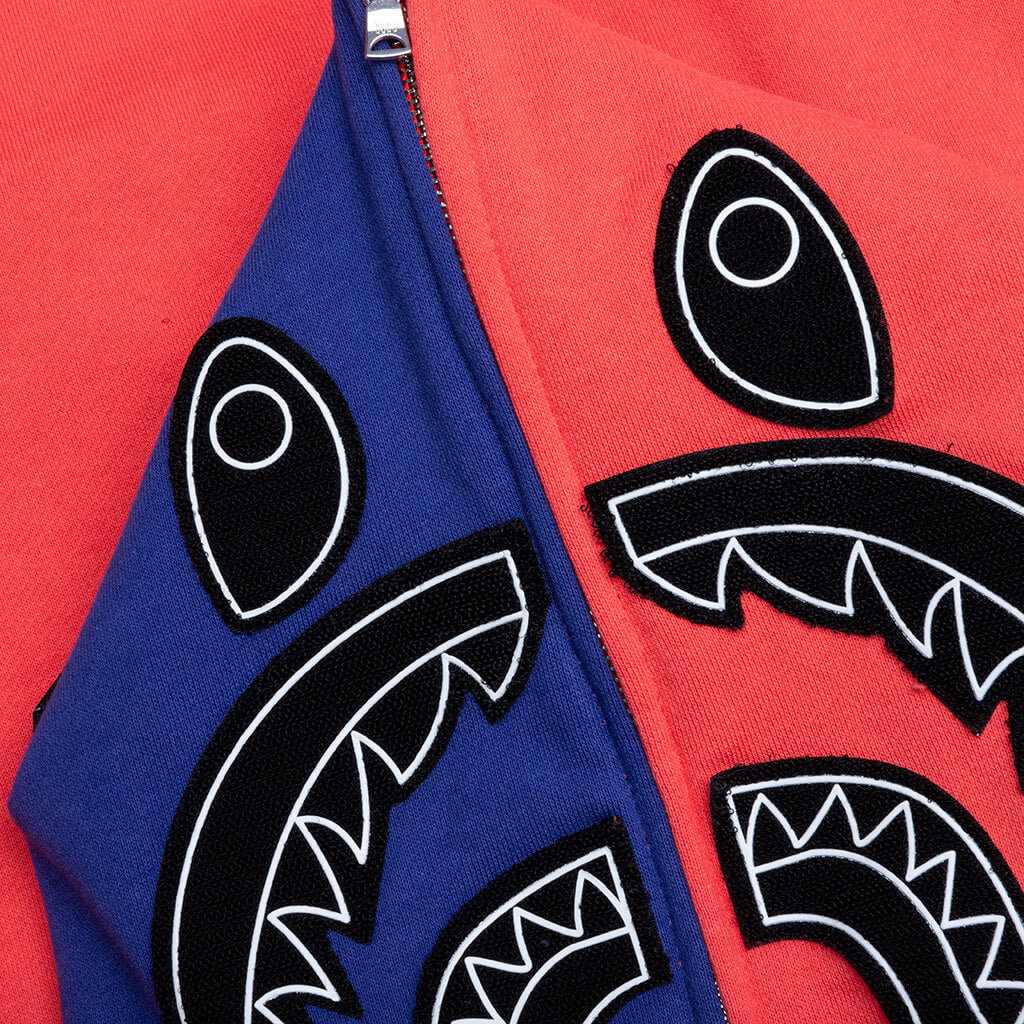 Shark Full Zip Hoodie Japan - Red