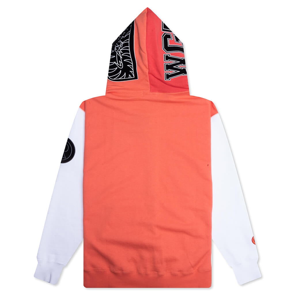 Shark Full Zip Hoodie Korea - Orange