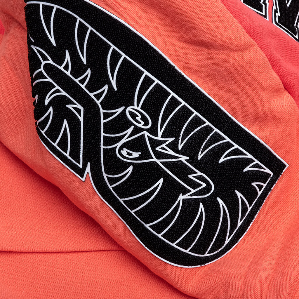 Shark Full Zip Hoodie Korea - Orange