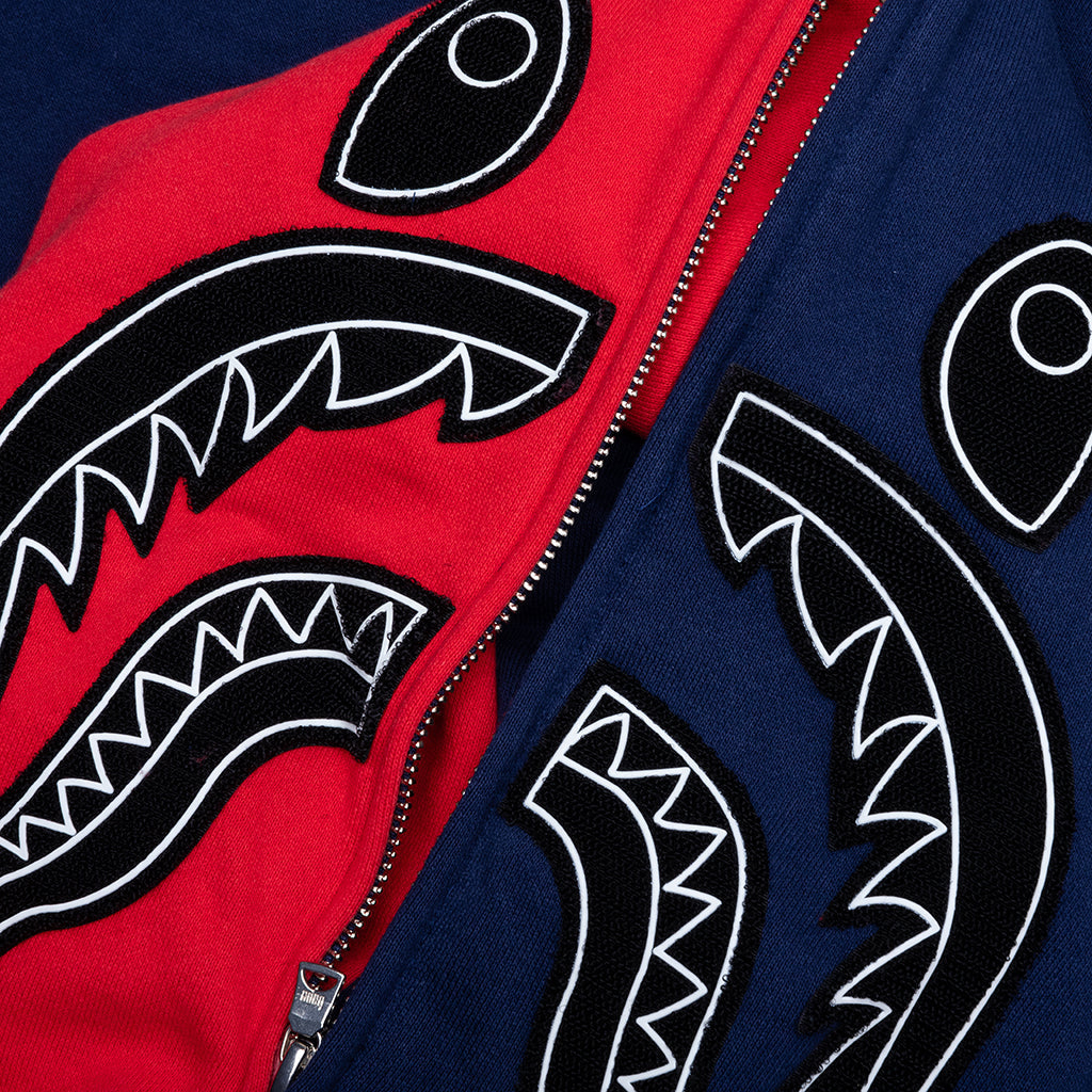 Shark Full Zip Hoodie UK - Navy