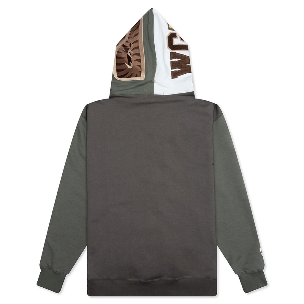 Shark Full Zip Hoodie #2 - Olive Drab