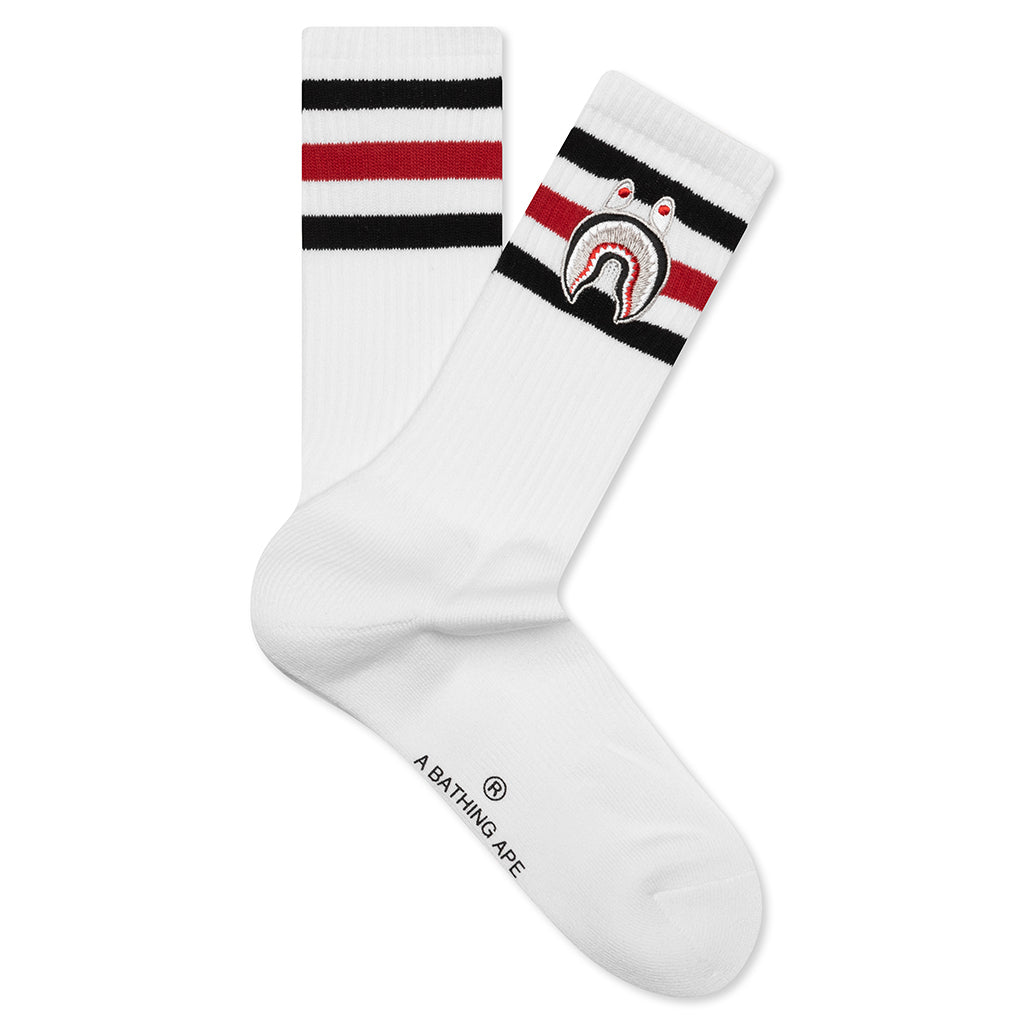 Shark Socks - White