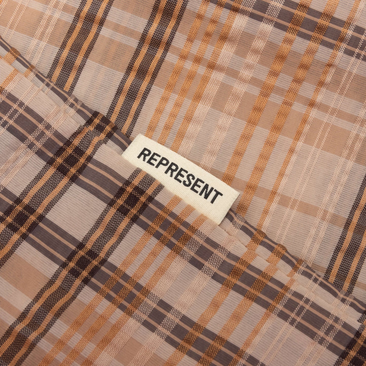 Sheer Flannel Shirt - Brown Checker