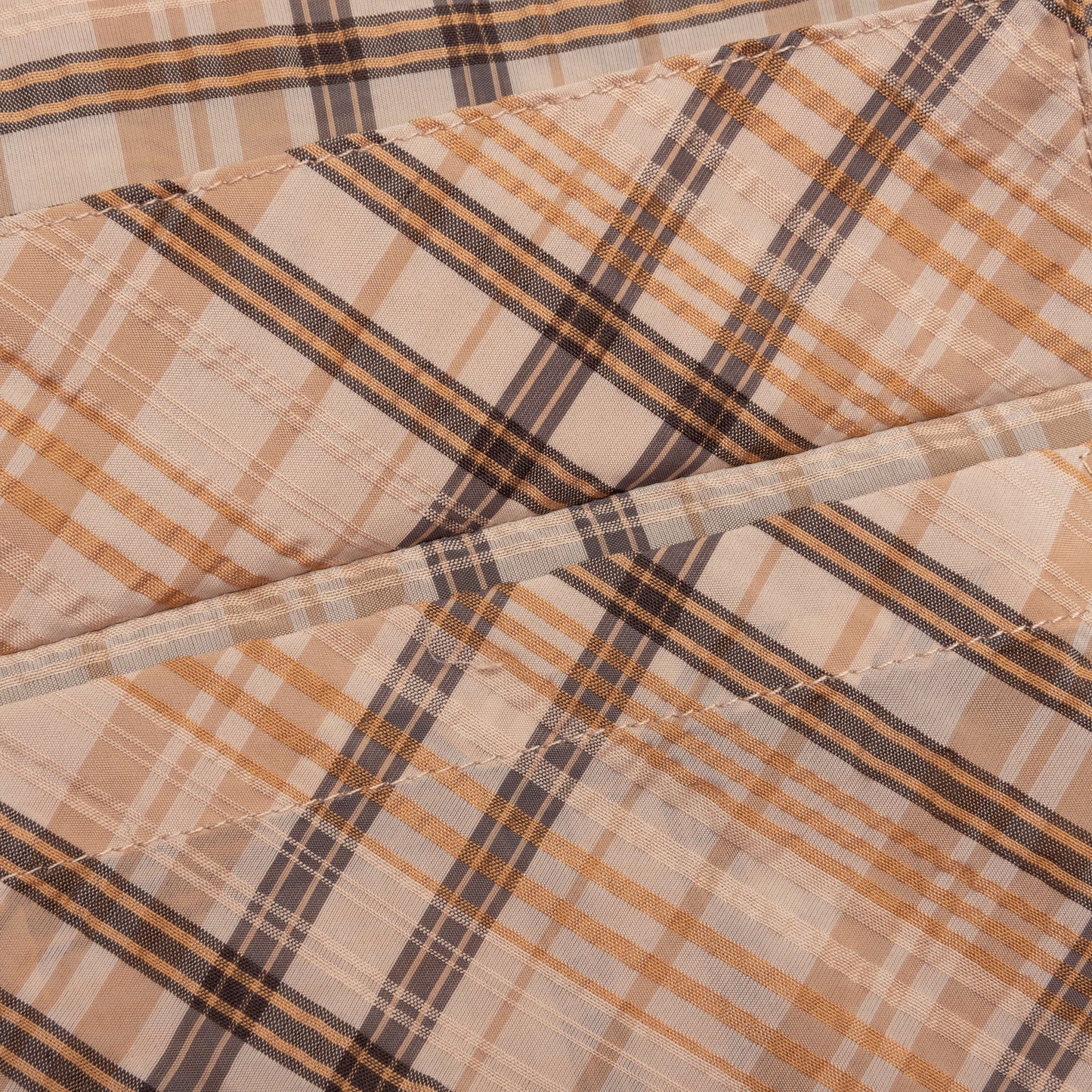 Sheer Flannel Shirt - Brown Checker
