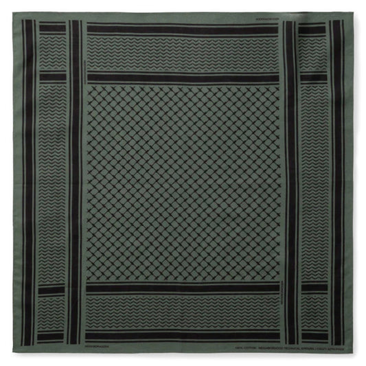 Shemagh Pattern Bandana - Olive Drab