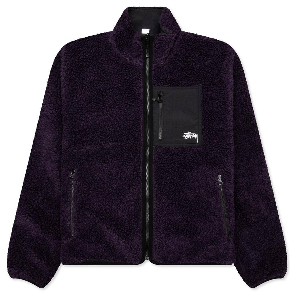 Sherpa Reversible Jacket - Purple