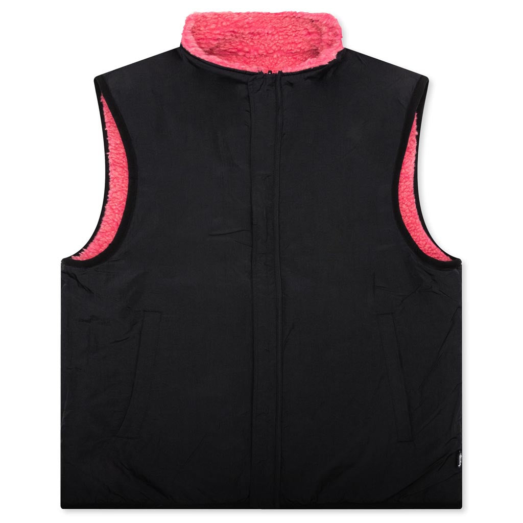Sherpa Reversible Vest - Pink