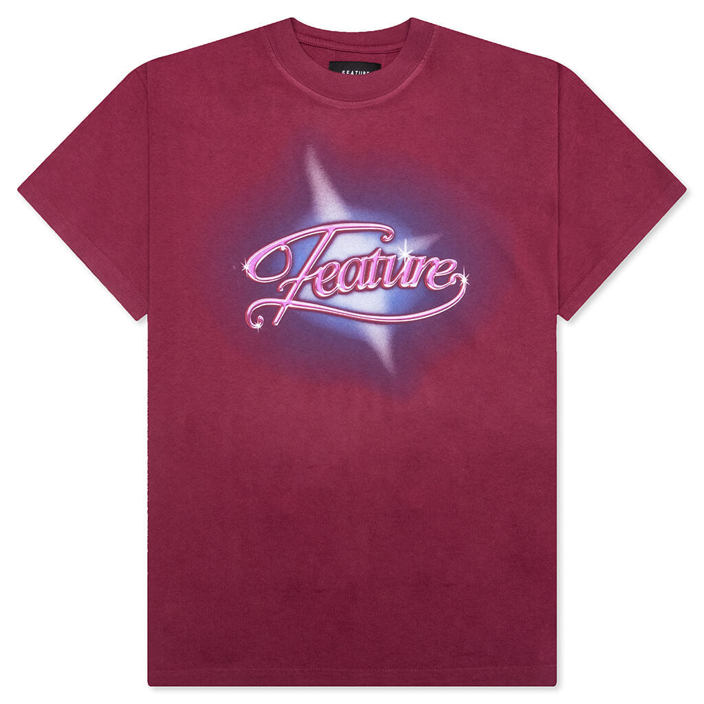 Shimmer Tee - Maroon