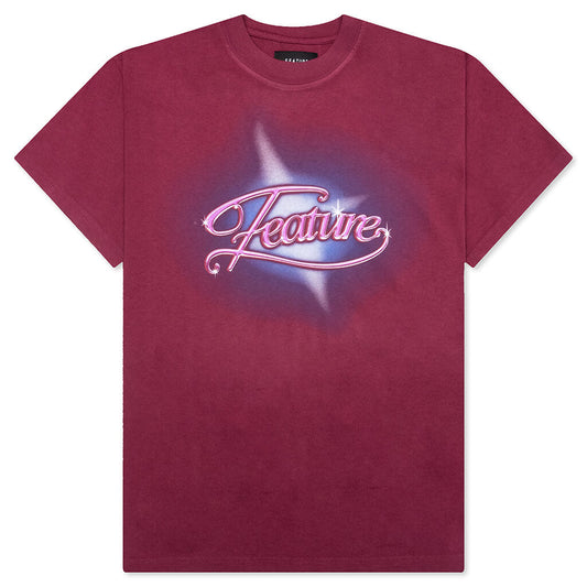 Shimmer Tee - Maroon