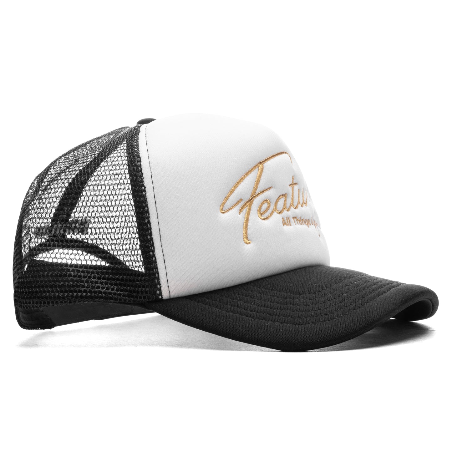Feature x Wynn Shine Trucker - Black/White