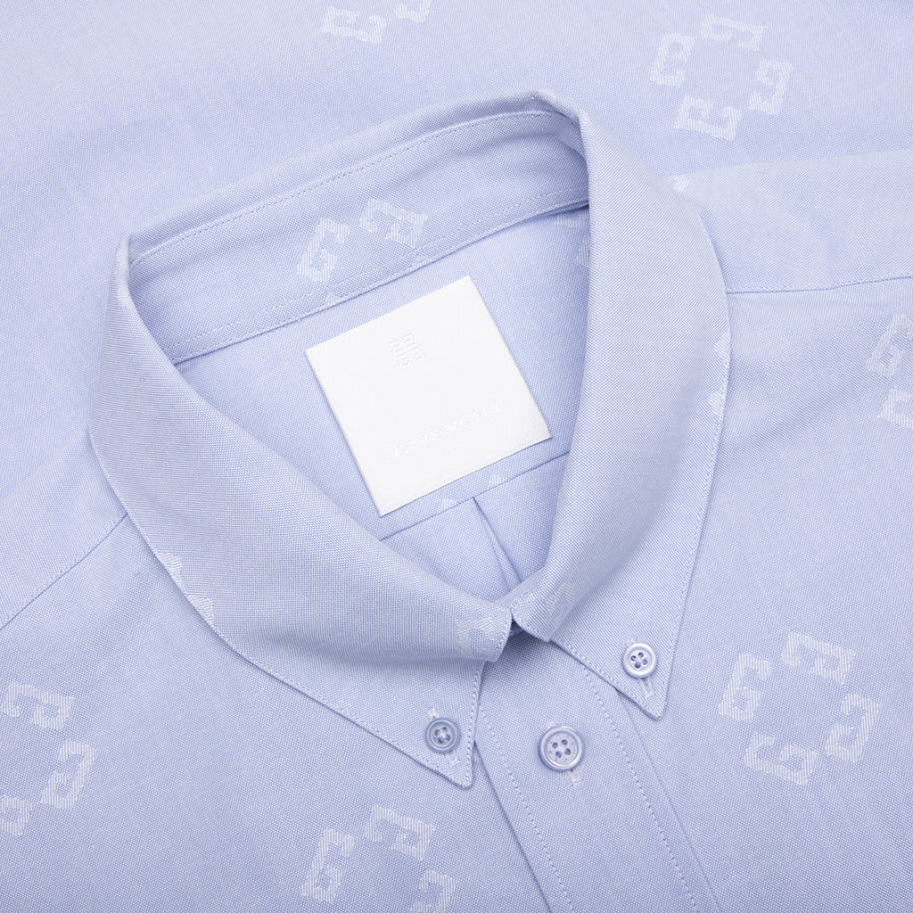 Monogram 72 Jacquard Shirt - Baby Blue