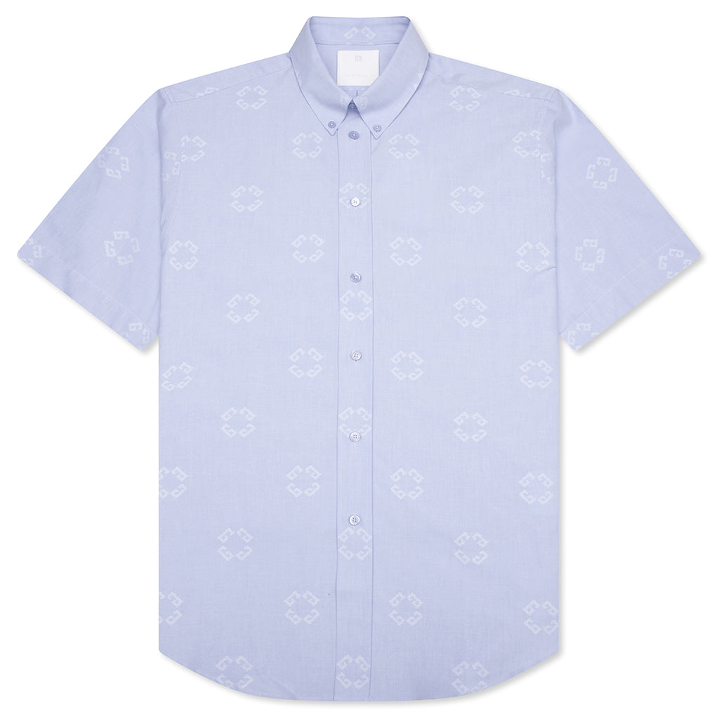 Monogram 72 Jacquard Shirt - Baby Blue