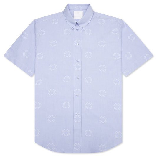 Monogram 72 Jacquard Shirt - Baby Blue