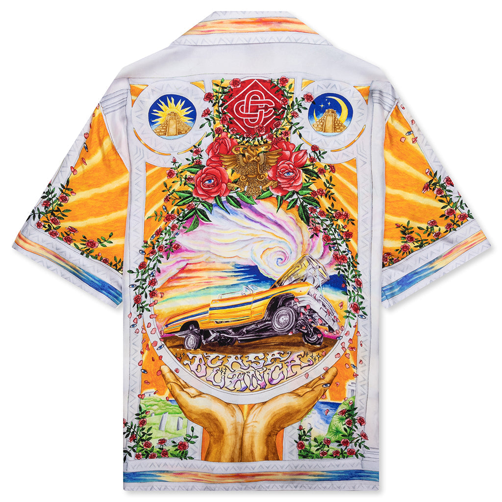 Short Sleeve Cuban Collar Shirt - A Tournade De Rose