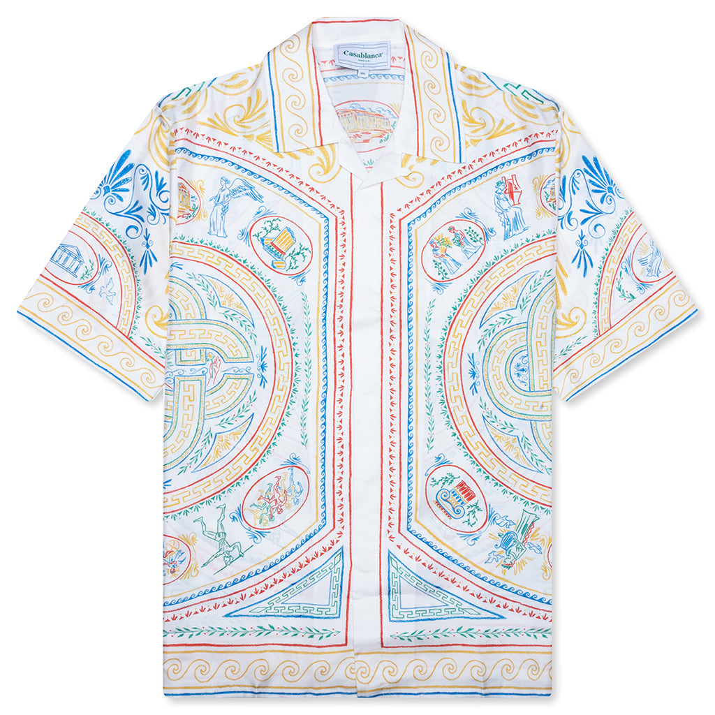 Short Sleeve Cuban Collar Shirt - Crayon Vase