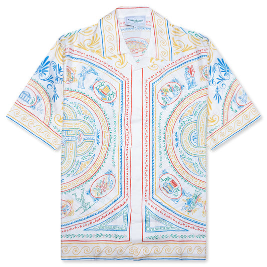Short Sleeve Cuban Collar Shirt - Crayon Vase