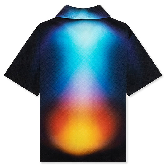 Short Sleeve Cuban Collar Shirt - Gradient
