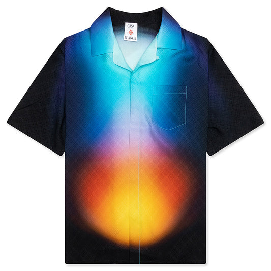 Short Sleeve Cuban Collar Shirt - Gradient