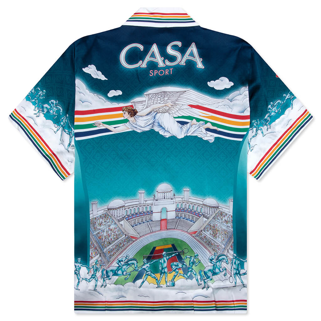 Short Sleeve Cuban Collar Shirt - La Deesse Du Stade