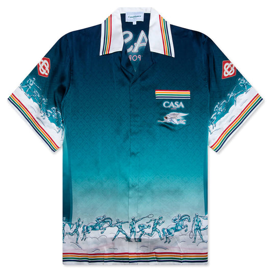 Short Sleeve Cuban Collar Shirt - La Deesse Du Stade