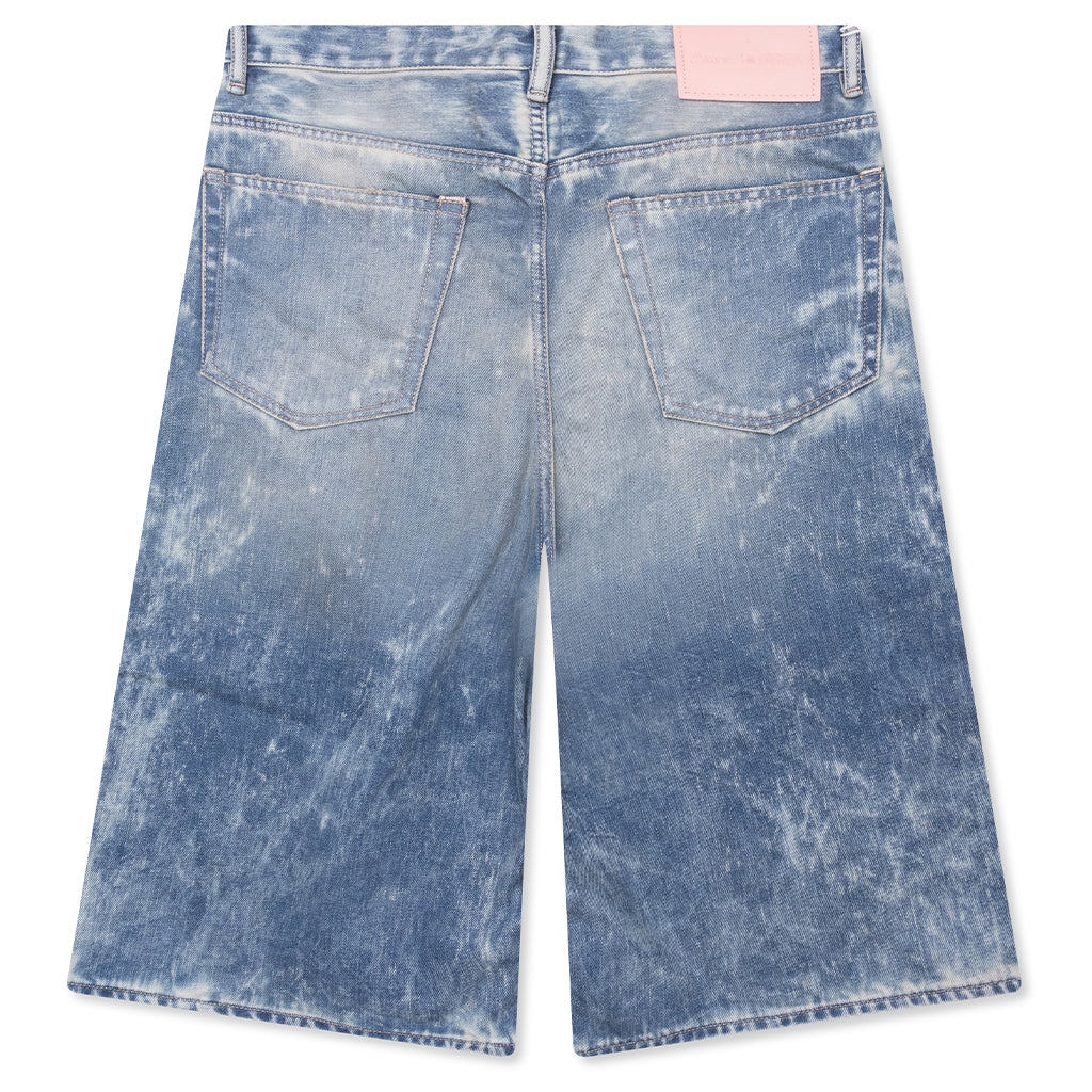 Mineral Dye Denim Shorts - Mid Blue