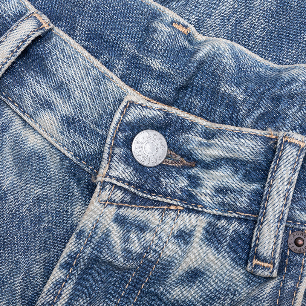 Mineral Dye Denim Shorts - Mid Blue