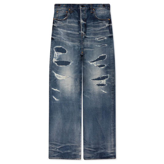 Showa Relaxed 'Manatsu' Repaired - Mid Blue