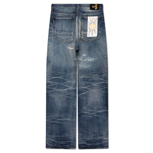 Showa Relaxed 'Manatsu' Repaired - Mid Blue