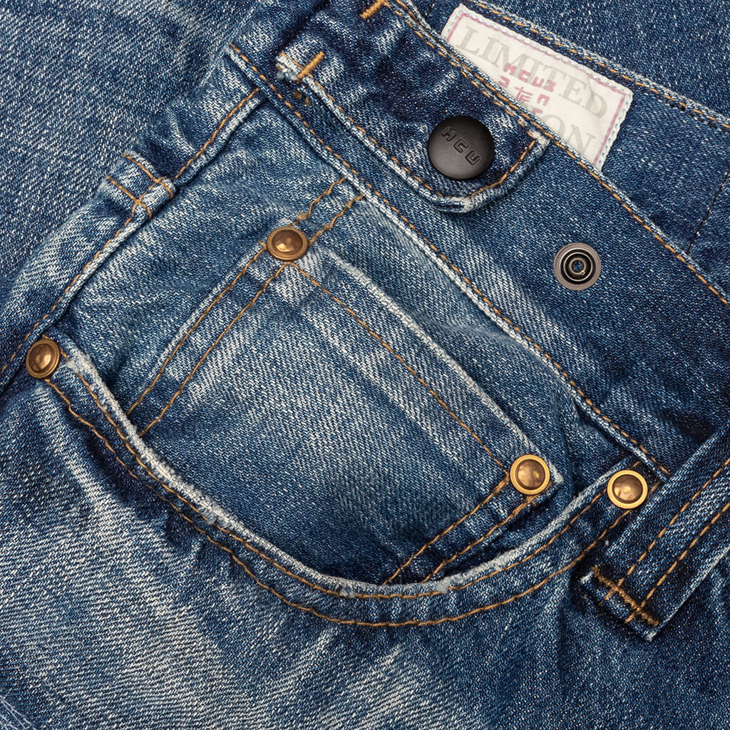 Showa Relaxed 'Manatsu' Repaired - Mid Blue