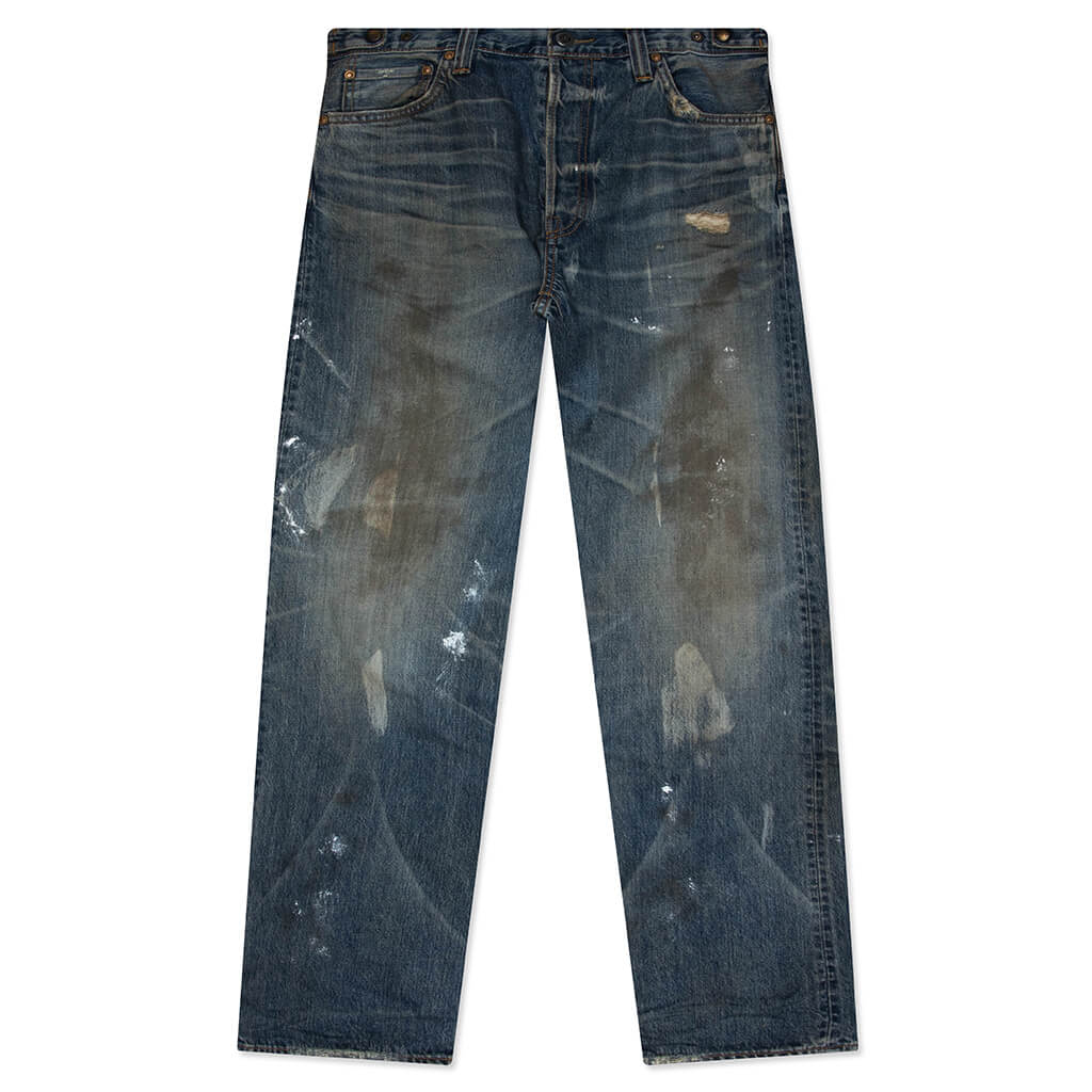 Showa Relaxed 'Gurisu' Dirty Vintage - Mid Blue