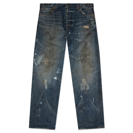 Showa Relaxed 'Gurisu' Dirty Vintage - Mid Blue