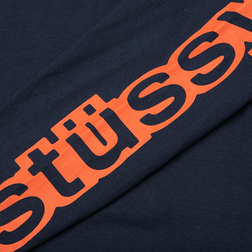 Sideways L/S Tee - Navy