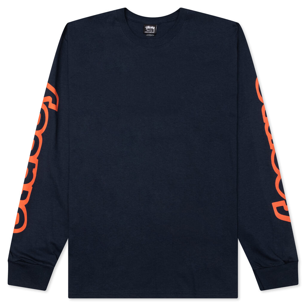 Sideways L/S Tee - Navy