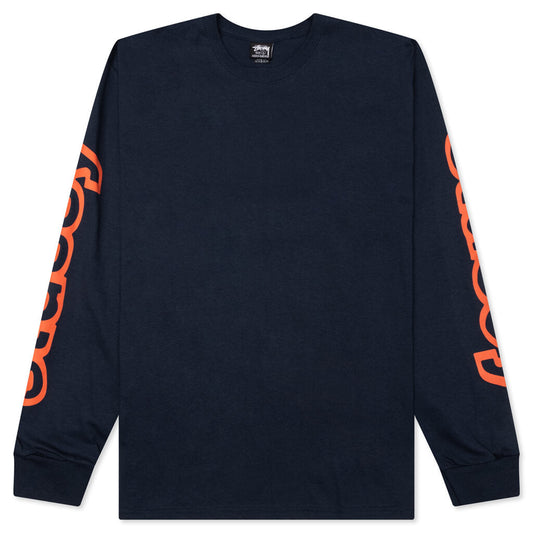 Sideways L/S Tee - Navy