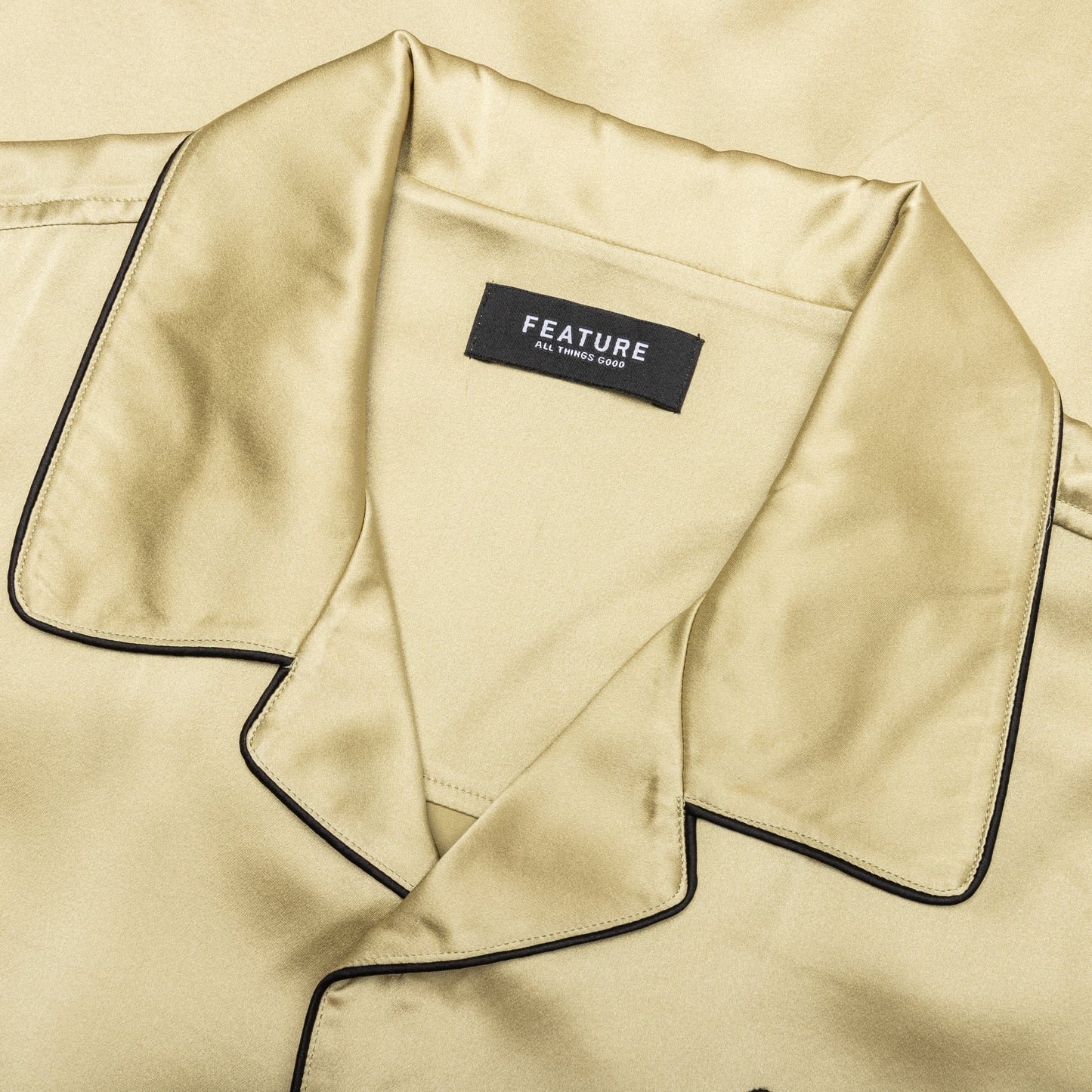 Baptiste Silk Shirt - Gold