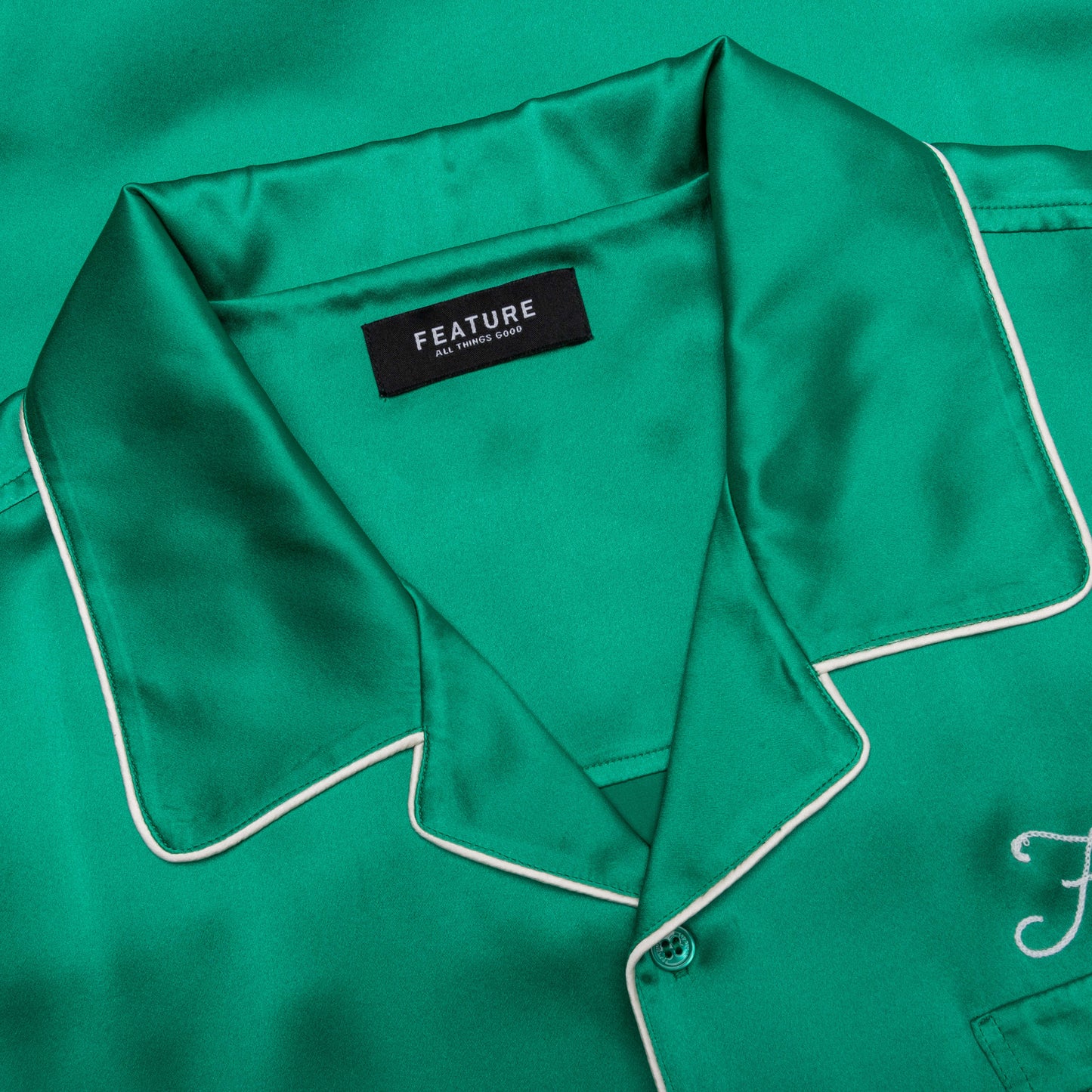 Baptiste Silk Shirt - Green