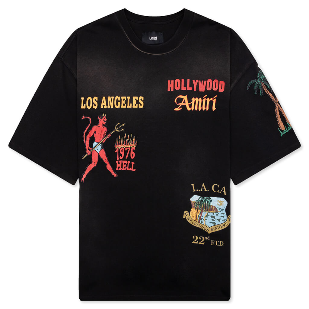 Sinners Oversized Tee - Black