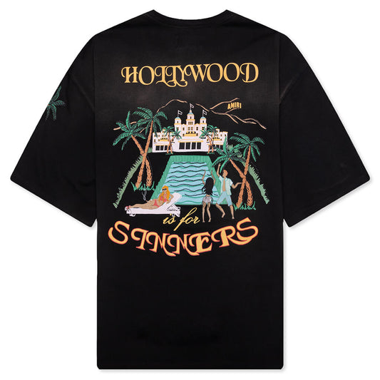 Sinners Oversized Tee - Black