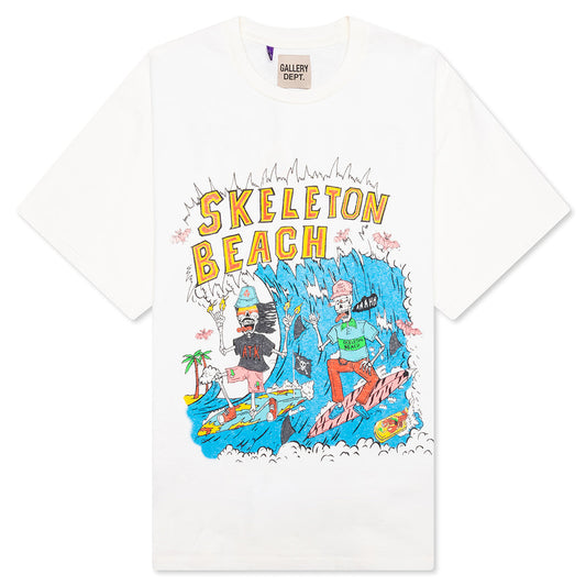 Skeleton Beach Surf Tee - Light Archival White