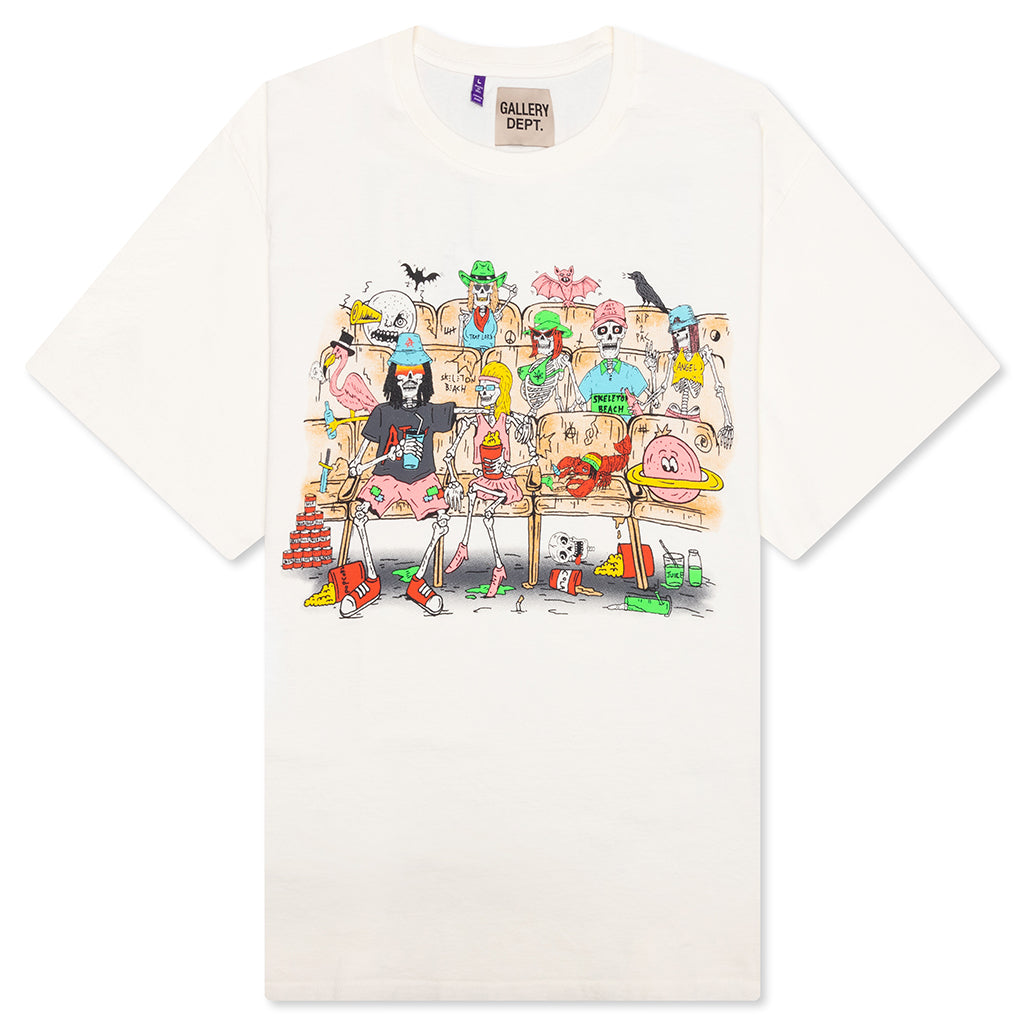 Skeleton Beach Theater Tee - Light Archival White